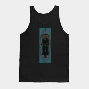 Boat and Man on the River Tank Top